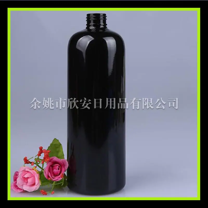 500ml 圆肩黑色pet