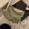 Nova bolsa de cosméticos colorida de feijão mungo bolsa de mão portátil para mulheres bolsa de moedas bolsa de armazenamento de maquiagem de veludo cotelê