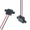 Tomada de energia Typec2P com cabo e plugue de ouvido de 180 graus LN-004-1 para farol, lanterna traseira e porta de carregamento de iluminação pequena