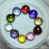 Pedra Nua de Zircônia Bola Colorida 3-12mm Bola Não Porosa Contas Espalhadas Gema Artificial em estoque Perfurável