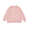 Suéter Cárdigan de Punto Mezcla de Lana para Niñas Wulibu Yiyi Invierno Elegante Lindo Abrigo con Lazo de Cinta Moderno