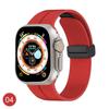 Correa de silicona con hebilla plegable magnética para Apple Watch