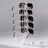Soporte de exhibición de plástico desmontable transfronterizo para gafas, estante de almacenamiento de gafas, estante de almacenamiento para el hogar, estante de exhibición de gafas de sol, versión engrosada
