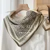 "Patrón de Niebla Curativa" ¡Estilo Europeo Sencillo! Bufanda de Seda Crepé de Chine para Mujer, Versátil para Primavera y Otoño, Bufanda de Seda de Morera, Pañuelo Decorativo para el Cuello