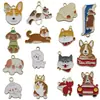 26 Colgantes Mixtos para Perros Accesorios de Joyería DIY Estilo Coreano Aleación de Esmalte Oro K Colgantes Pequeños Amuletos para Pulseras