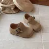 Zapatos Birkenstock Retro para Niños 2026 Primavera/Otoño Nuevo Estilo Coreano Zapatos Casuales de Cuero para Niñas Mocasines para Niños Zapatos Individuales