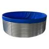 Estanque de peces de lona de placa galvanizada gruesa grande redondo de alta densidad estanque de peces invernadero exterior depósito de gran capacidad