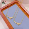 Tienda de Oro Mismo Estilo Cadena para Clavícula con Lazo para Mujer Ins Tendencia Lujo Accesible Collar Estilo Coreano Diseño Simple de Moda Joyería