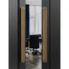 Nova Maçaneta de Vidro Bronze Antigo Estilo Chinês para Portas de Quartos Privados de Hotel, Salões de Banquetes e Lojas, Maçaneta de Porta de Madeira Maciça de Abertura Dupla com Design Patenteado