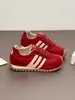 Zapatos Forrest Gump para mujer, nuevo estilo coreano otoño/invierno 2026, modernos, versátiles, de suela gruesa, que aumentan la altura, zapatillas de entrenamiento casuales alemanas