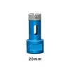 Abridor de Furo Diamantado Chanfrado Soldado M14 Expansor de Furo para Mármore Granito Azulejo para Esmerilhadeira