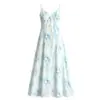 Vestido doce floral estilo francês para mulheres, nova coleção de verão 2026, vestido com decote V estilo férias