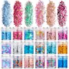 Misto 1+2+3mm pequenas lantejoulas flash pó ultra-fino nail art set 18 garrafas Amazon explosões transfronteiriças