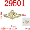 Estilo barroco alas huecas corazón colgante aleación accesorios adornos hechos a mano diy dulce fresco pulsera aretes dijes