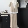 Conjunto de Roupa Novo Estilo Chinês de Verão para Mãe, Camisa Elegante Plus Size para Meia-Idade e Idosos, Camisa que Rejuvenesce, Conjunto Versátil de Duas Peças