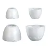Aromaterapia de Amapola Cemento de Yeso Resina Patrón de Hoja Flor Tapa de Almacenamiento Taza para Velas DIY Molde de Silicona