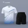 Traje Deportivo para Hombres y Mujeres Running Manga Corta Verano Secado Rápido Ropa de Baloncesto Ropa de Fitness Pluma Pantalones Cortos Verano