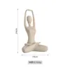 Figura de Yoga em Pedra Arenito Nórdica Ornaments Decorativos para Sala de Estar, Sala de Jantar, Móvel de TV e Decoração de Clube de Saúde