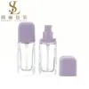 Em Estoque na Fábrica Novo Modelo Frasco Quadrado Plano de 30ml para Base Líquida Frasco de Vidro com Bomba Dosadora para Viagem Frasco Cosmético