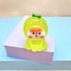 Muñeca de fruta tridimensional luminosa 4ª generación luminosa diy accesorios de resina adorable grano par de adornos de bolsa ciega al por mayor