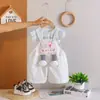 Conjunto de Ropa de Verano para Niñas 2026 Nuevo Dibujos Animados Overol Conjunto de Dos Piezas Infantil Verano Rayas Manga Corta Moderno
