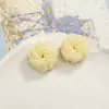 Vento suave temperamento bola de creme flor DIY trançado à mão contas de arroz grampo de cabelo acessórios de cabelo brincos material feminino atacado