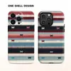 Patrón de Estrella Rayada Adecuado para Funda de Teléfono Película Apple 17 Estilo Coreano Cubierta Protectora iPhone 16 Pro Max para Mujer 15 Pro