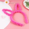 Xintian Red de Internet Accesorios para el cabello transfronterizos otoño e invierno para niños lindos orejas de conejo de felpa diadema de dibujos animados esponjosa suministro