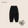 Pantalones Jogger Infantiles Ip Collaboration con Forro Polar Integrado, Pantalones Largos Deportivos Gruesos para Niños, Versátiles para Niños Mayores