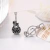 Aretes de Notas de Guitarra Asimétricos Lindos Aretes de Violín Diseño Nicho Modernos Cool Femeninos Aretes con Sentido de Diseño Original