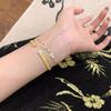 Pulsera Libro Rojo Nuevo Estilo Mismo Estilo Calabaza Micro-incrustada Zirconia para Mujer Diseño Nicho Lujo Ligero Exquisita Versátil Pulsera Dulce