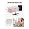 Bolsa de Maquillaje de Viaje con Herramientas de Peluquería en Stock, Bolsa de Maquillaje Esponjosa, Bolsa de Maquillaje de Estilo Abierto, Neceser, Bolso de Mano Portátil