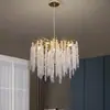 Lujoso candelabro de cristal de alta gama estilo italiano para sala de estar, dormitorio, comedor de villa, pasillo de hotel y sala de exposiciones