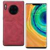 Mate30 capa de telefone de imitação de couro de vaca fosco com cartão duplo para Huawei mate30 pro capa protetora Business