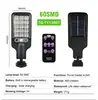 Luzes solares externas, iluminação de corredor externo COB com controle remoto, postes de luz pequenos, luzes de pátio com sensor de movimento para jardim de vila
