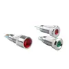 Luz indicadora de metal de 8 mm, cóncava plana, gran superficie, pie de soldadura, luz de señal universal impermeable, 3 V, 5 V, 12 V, 24 V y 220 V