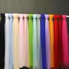 Cortina de gasa para respaldo de silla de boda, hilo suizo, decoración para silla de boda, hilo blanco, tela de bambú para silla, malla de organza para techo