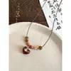 Nuevo collar de cuentas de madera con mariposas estilo chino en capas, cadena decorativa larga estilo étnico para suéteres, accesorio de cuello vintage