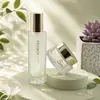 Nuevo juego de botellas octogonales, material de vidrio de alta gama para envases cosméticos, botella de vidrio de 100 ml, tarro para crema facial de 50 g