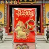 Chaveiro de Ouro Puro 999 "Dinheiro a Caminho", Pingente de Cavalo Dourado, Pingente para Bolsa e Celular do Ano do Cavalo 2026, Item Popular