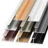 Tira de borde decorativa de aleación de aluminio, tira de borde en forma de I, tira en forma de I para suelo, tira protectora de esquina, tira decorativa en forma de H para panel de pared