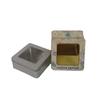 Caja de Lata para Empaque de Dulces y Tarjetas de Regalo con Ventana Cuadrada y Tapa Abisagrada Unida, Fabricante de Cajas de Lata, Color Personalizado, Caja de Almacenamiento de Lata