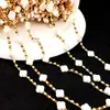 Cadena DIY Transfronteriza Creativa Colorida Vidrio Pedrería Perla Accesorios de Joyería Collar Pulsera Accesorios de Ropa Cadena Suelta