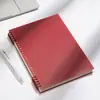Cuaderno de hojas sueltas PPB5 color vintage perforado completo, cuaderno grueso, libro de registro de trabajos de instalación