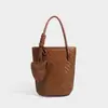 Bolso Cubo Tejido a Mano Diseño de Nicho Versátil para Viajes Diarios Bolso de Mano Cesta de Picnic Bolso Cruzado