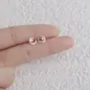 Brincos de Prata Esterlina 925 Novo Estilo Primavera Verão Pequenos Celebridade da Internet Douyin Venda Quente Brinco Simples Moderno Estudante Feminina Noite