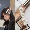 Horquilla para el cabello de perlas estilo coreano, accesorio para el cabello, clip para flequillo tejido a mano, clip bb simple y versátil, clip de metal, original para cabellos sueltos