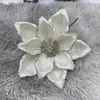 Decoraciones de Flores de Navidad Accesorios Hechos a Mano para Árbol de Navidad Flores de Simulación Flores de Navidad Modernas y Sencillas Decoración del Hogar Flores de Navidad