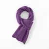 Bufanda tejida 100% lana pura para mujer, estilo largo, versión coreana, cálida y protectora para otoño e invierno, calentador de cuello y chal tejido versátil