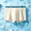 Ropa interior para niños, Malla de seda helada, Estilo fino de verano, Estampado de dinosaurios, Calzoncillos tipo bóxer para niños medianos y grandes, Boxer para estudiantes, Comercio exterior